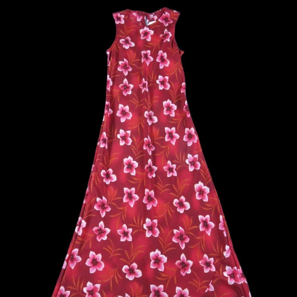 vintage 90s floral maxi dress - size xsmall
